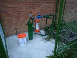 Img. 1 - Instalação no poço artesiano | vazão de 15 m³/h