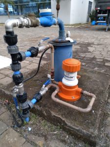 Img. 2 - Instalação no poço artesiano | vazão de 6 m³/h