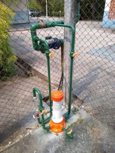 Img. 4 - Instalação no poço artesiano | vazão de 12 m³/h